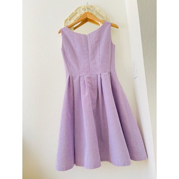 Wendy Harrison Pink Label Purple Fit and Flare Dress Sz S - Picture 7 of 9